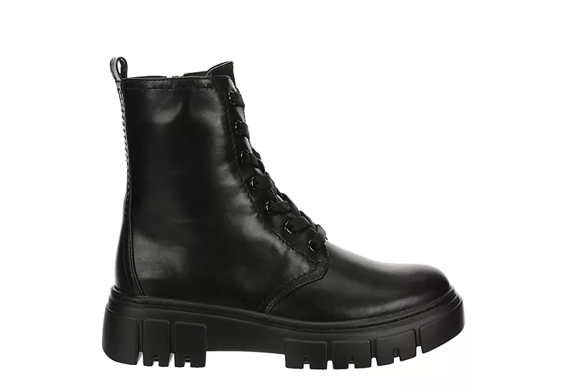 Limelight Womens Rudy Combat Boot - Black 2 Limelight Womens Rudy Combat Boot - Black - Image 2