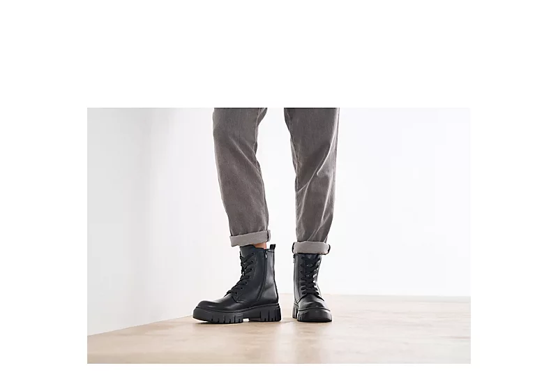 Limelight Womens Rudy Combat Boot - Black 4 Limelight Womens Rudy Combat Boot - Black - Image 4