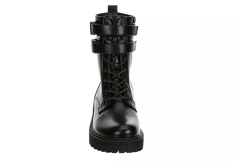 Limelight Womens Burnette Lace Up Boot - Black 3 Limelight Womens Burnette Lace Up Boot - Black - Image 3