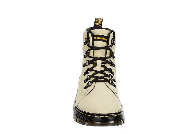 Dr. Martens Dr.martens Womens Combs Suede Combat Boot - Off White 3 Dr. Martens Dr.martens Womens Combs Suede Combat Boot - Off White - Image 3