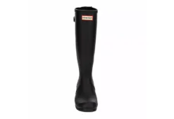 Hunter Boots Llc Womens Original Back Adj Gloss Rain Boot - Black -Best Shoes Specialty Store US 01 302431 02