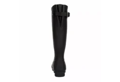 Hunter Boots Llc Womens Original Back Adj Gloss Rain Boot - Black -Best Shoes Specialty Store US 01 302431 04