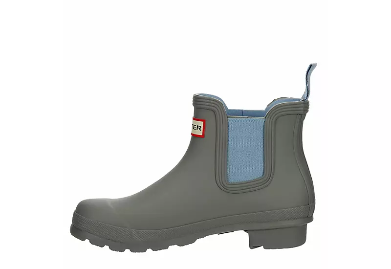 Hunter Boots Llc Womens Original Chelsea Rain Boot - Grey 4 Hunter Boots Llc Womens Original Chelsea Rain Boot - Grey - Image 4