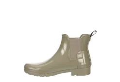 Hunter Boots Llc Womens Original Refined Chelsea Gloss Rain Boot - Taupe -Best Shoes Specialty Store US 01 302442 03