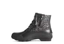 Sperry Womens Syren Gulf Metallic Animal Duck Boot - Black -Best Shoes Specialty Store US 01 302509 02