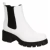 Madden Girl Womens Tessa Chelsea Boot - White