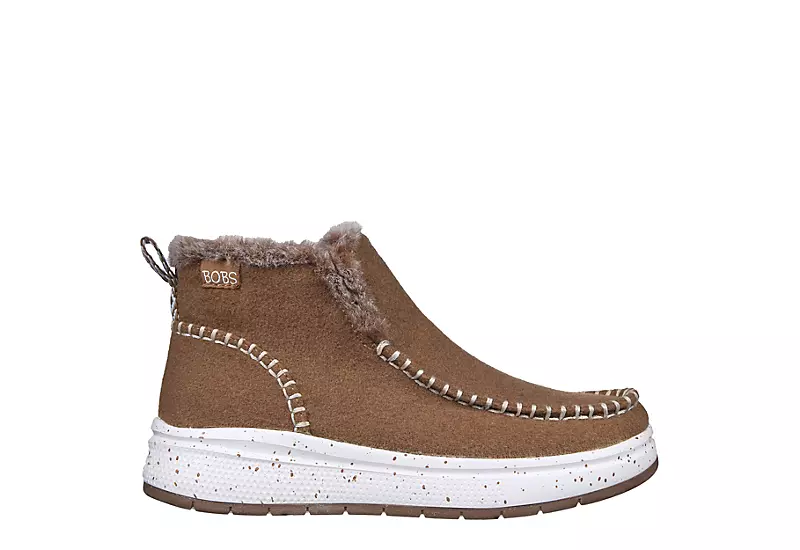 Skechers Womens Skipper Wave - Angelic Warm Bootie - Rust 2 Skechers Womens Skipper Wave - Angelic Warm Bootie - Rust - Image 2