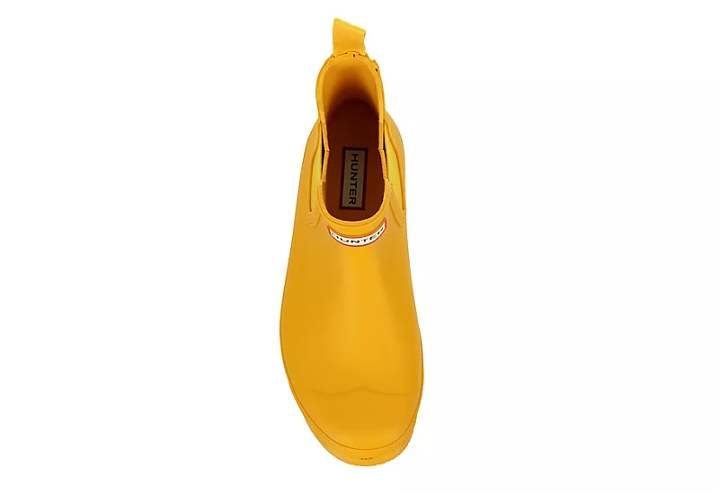 Hunter Boots Llc Womens Original Chelsea Rain Boot - Yellow 6 Hunter Boots Llc Womens Original Chelsea Rain Boot - Yellow - Image 6