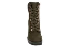 Limelight Womens Halle Lace-up Boot - Olive -Best Shoes Specialty Store US 01 302780 02