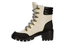 Michael By Michael Shannon Womens Natacha Lace-up Boot - Ivory -Best Shoes Specialty Store US 01 302785 03