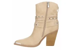 Michael By Michael Shannon Womens Dottie Western Boot - Beige -Best Shoes Specialty Store US 01 302820 03