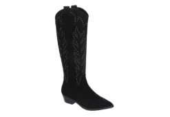 Dv By Dolce Vita Womens Kitschy Western Boot - Black