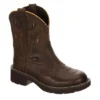 Justin Womens Gemma Western Boot - Dark Brown