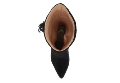 Journee Collection Womens Hartly Fringed Wide Calf Dress Boot - Black -Best Shoes Specialty Store US 01 303177 05