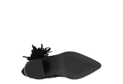 Journee Collection Womens Hartly Fringed Wide Calf Dress Boot - Black -Best Shoes Specialty Store US 01 303177 06