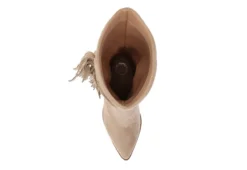 Journee Collection Womens Hartly Fringed Extra Wide Calf Dress Boot - Taupe -Best Shoes Specialty Store US 01 303183 05