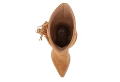 Journee Collection Womens Hartly Fringed Extra Wide Calf Dress Boot - Tan -Best Shoes Specialty Store US 01 303185 05