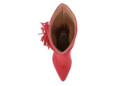 Journee Collection Womens Hartly Fringed Extra Wide Calf Dress Boot - Red -Best Shoes Specialty Store US 01 303199 05