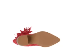 Journee Collection Womens Hartly Fringed Extra Wide Calf Dress Boot - Red -Best Shoes Specialty Store US 01 303199 06