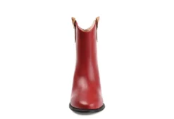 Journee Collection Womens Novva Western Ankle Boot - Red -Best Shoes Specialty Store US 01 303313 02