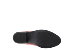 Journee Collection Womens Novva Western Ankle Boot - Red -Best Shoes Specialty Store US 01 303313 06