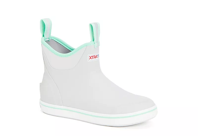 Xtratuf Womens 6 Ankle Deck Boot - Grey 1 Xtratuf Womens 6 Ankle Deck Boot - Grey