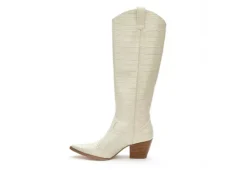 Coconuts Womens Jax Tall Western Boot - Ivory -Best Shoes Specialty Store US 01 303524 03