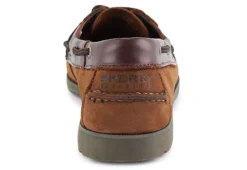 Sperry Mens Leeward Boat Shoe - Brown -Best Shoes Specialty Store US 01 315143 02
