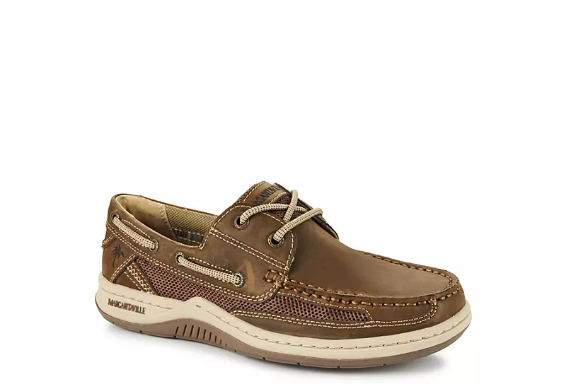 Margaritaville Mens Anchor Boat Shoe - Brown 1 Margaritaville Mens Anchor Boat Shoe - Brown
