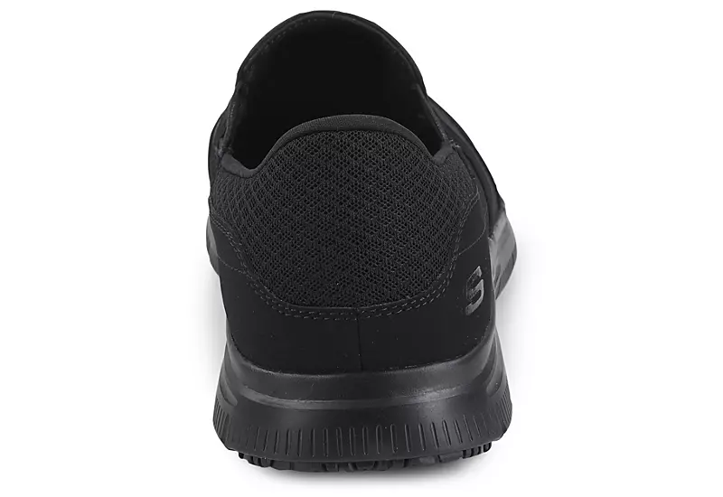 Skechers Mens Mcallen Slip Resistant Work Shoe - Black 3 Skechers Mens Mcallen Slip Resistant Work Shoe - Black - Image 3