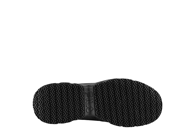 Fila Mens Mike Slip Resistant Work Shoe - Black 7 Fila Mens Mike Slip Resistant Work Shoe - Black - Image 7