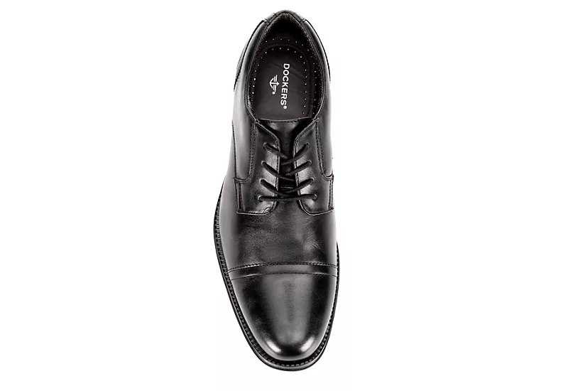 Dockers Mens Garfield Cap Toe Oxford - Black 6 Dockers Mens Garfield Cap Toe Oxford - Black - Image 6