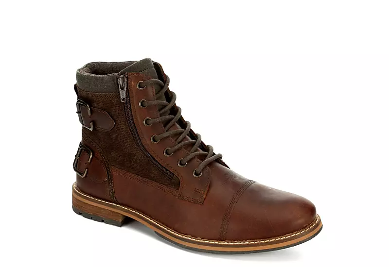 Franco Fortini Mens Dalton Lace-up Boot - Brown 1 Franco Fortini Mens Dalton Lace-up Boot - Brown