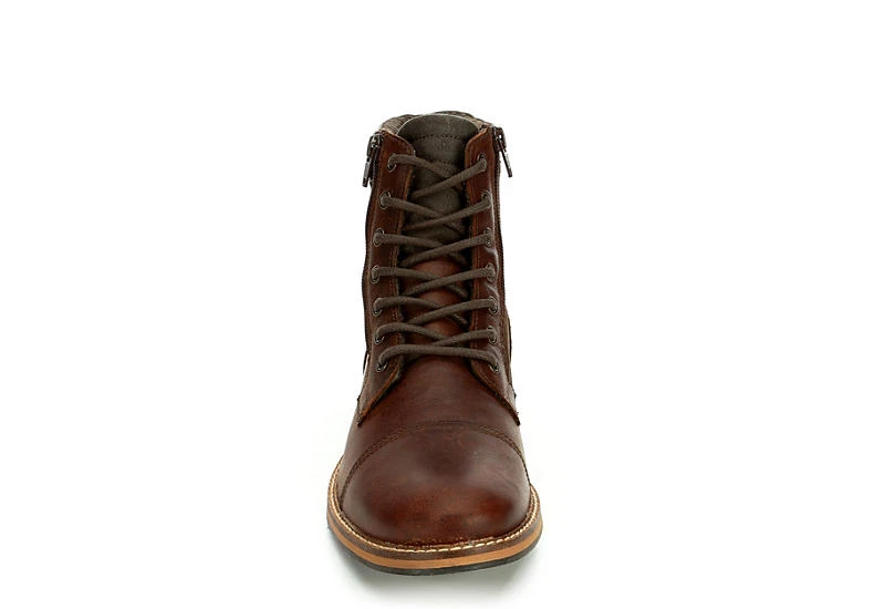 Franco Fortini Mens Dalton Lace-up Boot - Brown 3 Franco Fortini Mens Dalton Lace-up Boot - Brown - Image 3