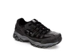 Skechers Mens 77055 Steel Toe Work Shoe - Black