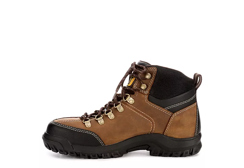 Caterpillar Mens Threshold Waterproof Steel Toe Work Boot - Brown 4 Caterpillar Mens Threshold Waterproof Steel Toe Work Boot - Brown - Image 4