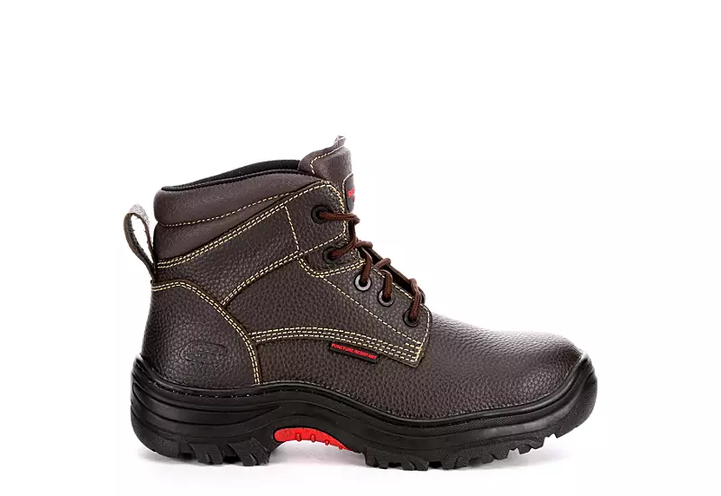 Skechers Mens Burgin-tarlac Steel Toe Work Boot - Brown 2 Skechers Mens Burgin-tarlac Steel Toe Work Boot - Brown - Image 2