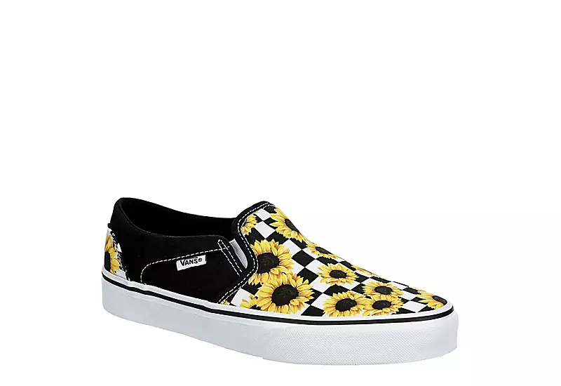 Vans Womens Asher Slip On Sneaker - Multicolor 1 Vans Womens Asher Slip On Sneaker - Multicolor