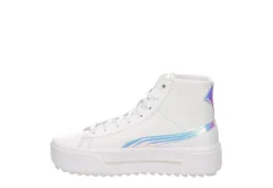 Puma Womens Kaia High Top Platform Sneaker - White 10 Puma Womens Kaia High Top Platform Sneaker - White -Best Shoes Specialty Store US 01 400758 03