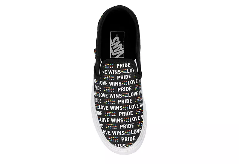 Vans Womens Asher Slip On Sneaker - Black 6 Vans Womens Asher Slip On Sneaker - Black - Image 6