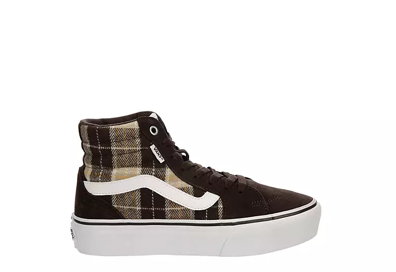 Vans Womens Filmore High Top Platform Sneaker - Brown 2 Vans Womens Filmore High Top Platform Sneaker - Brown - Image 2