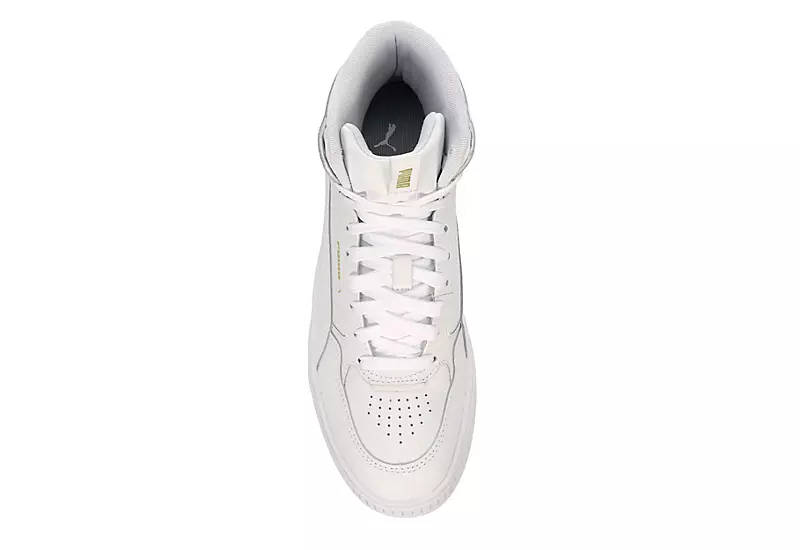 Puma Womens Karmen Rebelle Mid Sneaker - White 6 Puma Womens Karmen Rebelle Mid Sneaker - White - Image 6