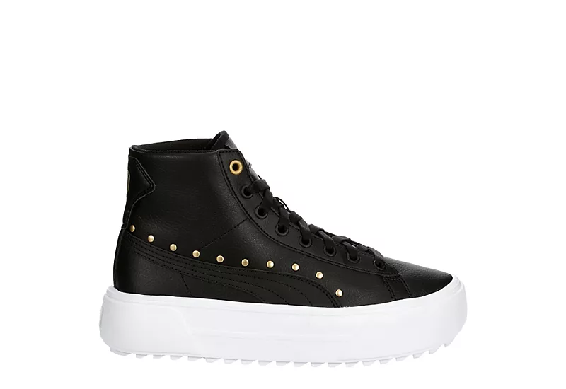 Puma Womens Kaia High Top Platform Sneaker - Black 2 Puma Womens Kaia High Top Platform Sneaker - Black - Image 2