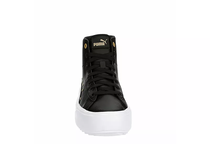 Puma Womens Kaia High Top Platform Sneaker - Black 3 Puma Womens Kaia High Top Platform Sneaker - Black - Image 3