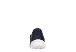 Skechers Womens Go Walk 6 Quick Fit Slip-ins Walking Shoe - Navy -Best Shoes Specialty Store US 01 401391 04