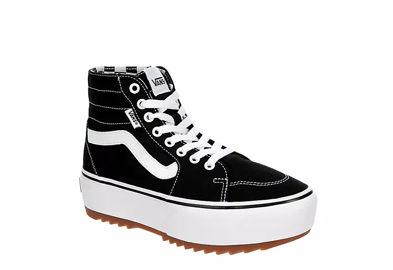 Vans Womens Filmore High Top Tapered Platform Sneaker - Black 1 Vans Womens Filmore High Top Tapered Platform Sneaker - Black