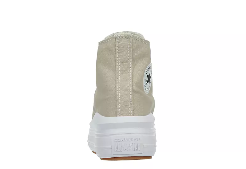 Converse Womens Chuck Taylor All Star Move High Top Sneaker - Stone 5 Converse Womens Chuck Taylor All Star Move High Top Sneaker - Stone - Image 5