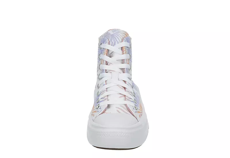 Converse Womens Chuck Taylor All Star Move High Top Sneaker - White 3 Converse Womens Chuck Taylor All Star Move High Top Sneaker - White - Image 3