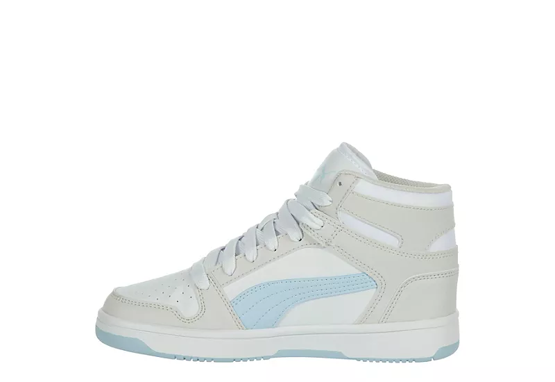 Puma Womens Rebound Lay Up Sneaker - White 4 Puma Womens Rebound Lay Up Sneaker - White - Image 4