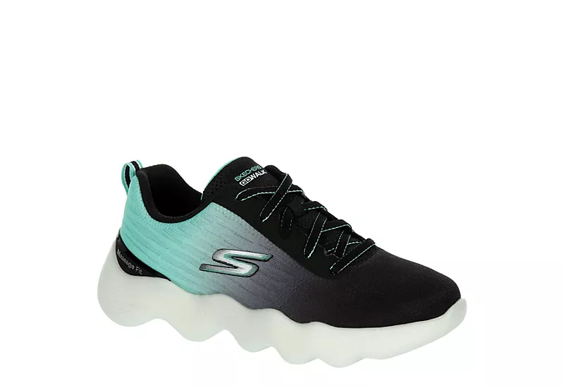 Skechers Womens Go Walk Massage Fit Running Shoe - Black 1 Skechers Womens Go Walk Massage Fit Running Shoe - Black